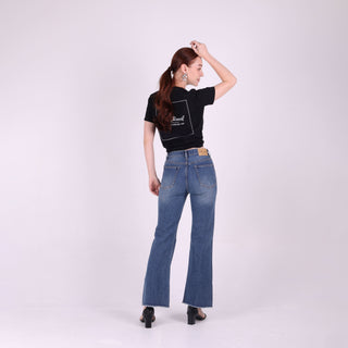 JACK RUSSEL กางเกงยีนส์ผู้หญิง ทรงขาม้า รุ่น JF-132/DB กางเกงยีนส์แจ็ครัสเซล Jack Russel Jeans