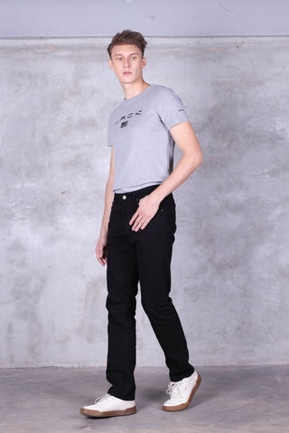 กางเกงยีนส์ ทรงขากระบอกเล็ก รุ่น J-1161/4 สีBlack JACK RUSSEL แจ็ครัสเซล Jack Russel Jeans