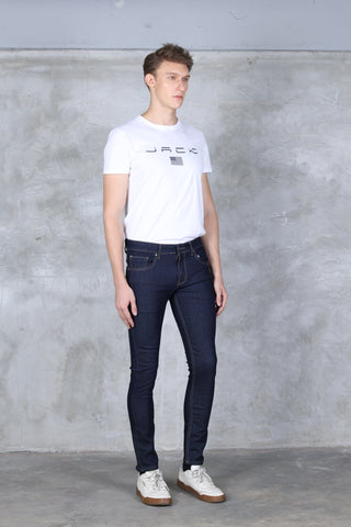 Jack Russel - Men Jeans - Klassik J-5009/3 Skinny Fit Dark Blue