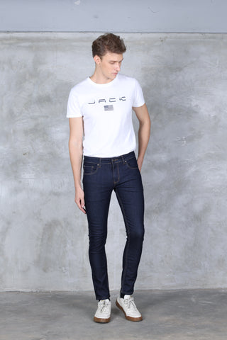 Jack Russel - Men Jeans - Klassik J-5009/3 Skinny Fit Dark Blue