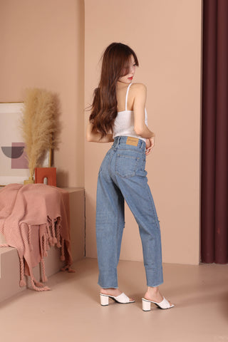 Jack Russel Women Jeans - Handwerk JF-110/2 Wide Leg High Waisted Dark Blue