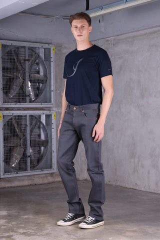 JACK RUSSEL กางเกงยีนส์ผู้ชาย ผ้าดิบ ทรงกระบอกตรง รุ่น J-RIM5 DENIM กางเกงยีนส์แจ็ครัสเซล Jack Russel Jeans