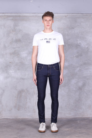 Jack Russel - Men Jeans - Klassik J-5009/3 Skinny Fit Dark Blue