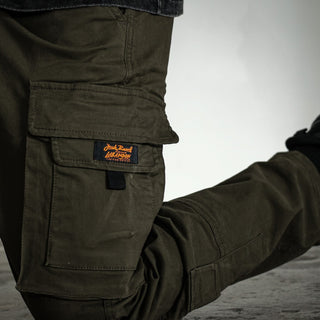 Jack Russel - Men Cargo Chino - Handwerk J-LBN3/OG Regular Fit Japanese Cargo Chino Olive Green