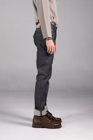 Jack Russel - Men Jeans - Meisterwerk J-RIM8 Slim Fit Black & Red Selvedge Unsanforized