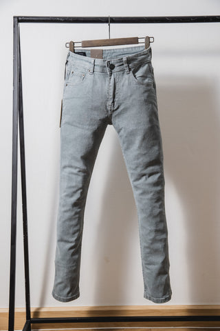 แจ็ค รัสเซล - กางเกงยีนส์ผู้ชาย - รุ่น Handwerk J-648 Slim Fit Cement Grey