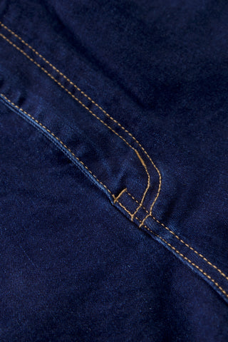 Jack Russel - Women Jeans - Klassik JF-122/BL Cropped Boot-Cut Meduim Blue Mid Waisted