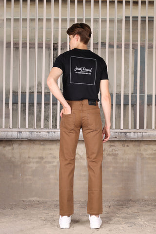 JACK RUSSEL กางเกงชิโน่ผู้ชาย ทรงกระบอกใหญ่ Straight Fit รุ่น J-1191/BW กางเกงแจ็ครัสเซล Jack Russel Jeans