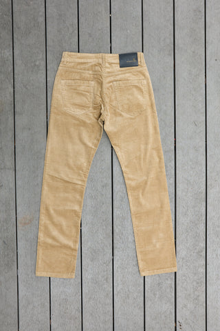 กางเกงผ้าลูกฝูกผู้ชาย straight fit Jack Russel สีเบจ