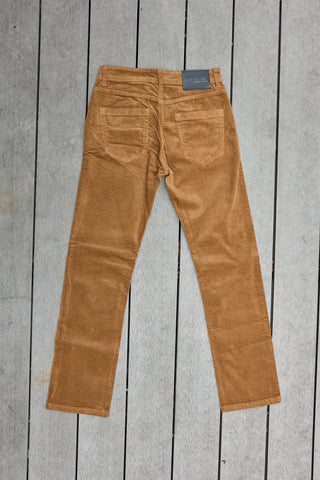 กางเกงผ้าลูกฝูกผู้ชาย straight fit Jack Russel สีน้ำตาล