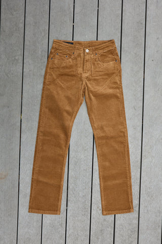 กางเกงผ้าลูกฝูกผู้ชาย straight fit Jack Russel สีน้ำตาล