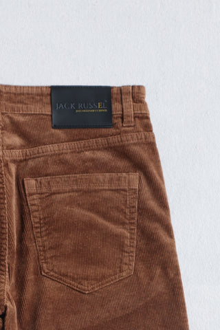 Jack Russel - Men Corduroy Pants - Klassik J-427/18/1 Corduroy Slim Fit Brown