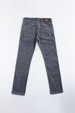 Jack Russel - Men Corduroy Pants - Klassik J-427/38 Corduroy Slim Fit Grey