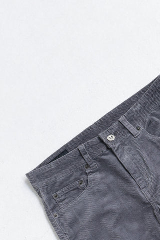 Jack Russel - Men Corduroy Pants - Klassik J-427/38 Corduroy Slim Fit Grey