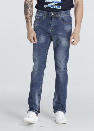 Jack Russel - Men Jeans - Handwerk J-630 Slim Fit Rust Blue Cross-Hatch