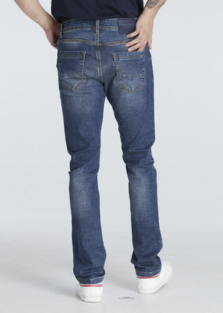 Jack Russel - Men Jeans - Handwerk J-630 Slim Fit Rust Blue Cross-Hatch