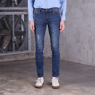 Jack Russel - Men Jeans - Handwerk J-649 Slim Fit Dark Blue Rust Fade B-Scratch