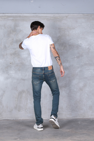 Jack Russel - Men Jeans - Handwerk J-656 Slim Fit Dark Blue Faded