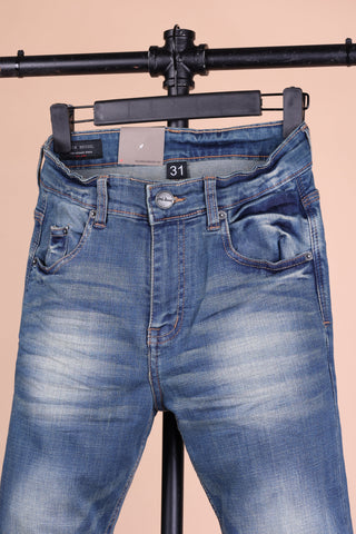 Jack Russel - Men Jeans - Handwerk J-657 Slim Fit Medium Blue Rust Fade