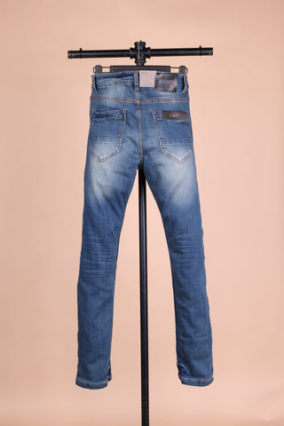 Jack Russel - Men Jeans - Handwerk J-657 Slim Fit Medium Blue Rust Fade