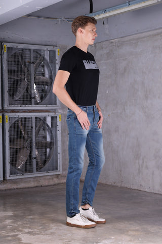 Jack Russel - Men Jeans - Handwerk J-657 Slim Fit Medium Blue Rust Fade