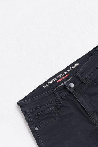 Jack Russel - กางเกงยีนส์ผู้ชาย - Handwerk J-660 ทรงสลิมฟิต สีดำ