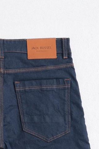 Jack Russel - Men Jeans - Handwerk J-800 Slim Fit Mid Blue / Coating Gloss