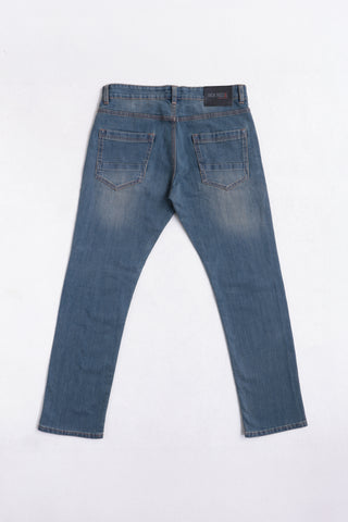 Jack Russel - Men Jeans - Handwerk J-813 Slim Fit Medium Blue Rust Fade