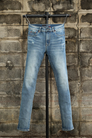 JACK RUSSEL MEN SKINNY-FIT รุ่น J-CROW สี CLASSIC BLUE FADE Jack Russel Jeans