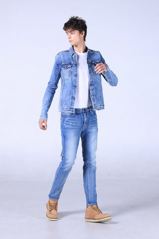 Jack Russel - Men Jeans - Handwerk J-CROW Skinny Fit Classic Blue Fade