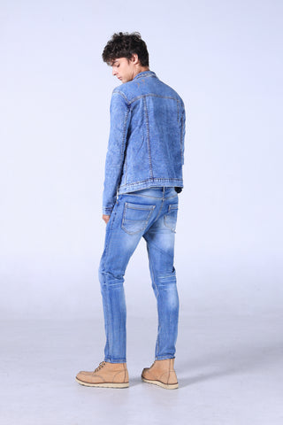 Jack Russel - Men Jeans - Handwerk J-CROW Skinny Fit Classic Blue Fade