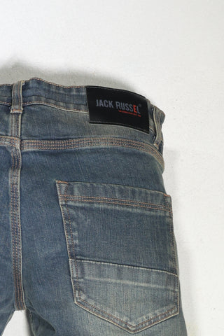 แจ็ค รัสเซล - กางเกงยีนส์ผู้ชาย - Handwerk J-NORM ทรงสลิมฟิต วินเทจ มิดไนท์บลู รัสต์ เฟด
