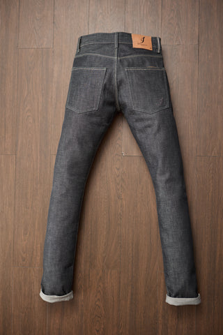 Jack Russel - Men Jeans - Meisterwerk J-RIM8 Slim Fit Black & Red Selvedge Unsanforized