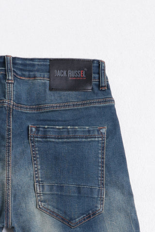 Jack Russel - Men Jeans - Handwerk J-SMOKE Slim Tight Fit Nicotine Blues Smoke Fade