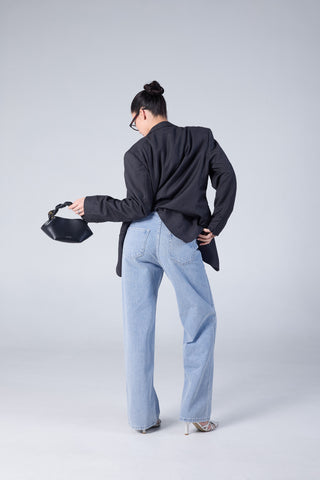 Jack Russel - Women Jeans - Klassik JF-115/LB Straight Fit Light Blue High Waisted