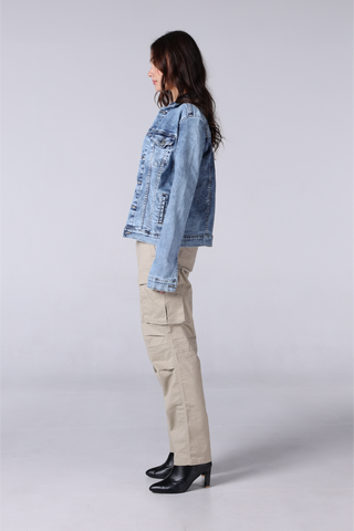 JACK RUSSEL WOMEN REGULAR CARGO รุ่น JF-222 Jack Russel Jeans