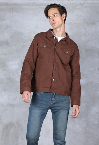 Jack Russel - Men Chino Jackets - Handwerk JK-122 Slim Fit Khaki / Brown / Navy