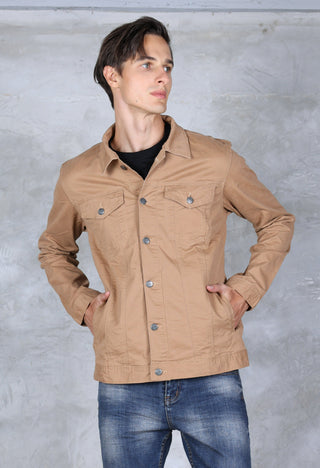 Jack Russel - Men Chino Jackets - Handwerk JK-122 Slim Fit Khaki / Brown / Navy