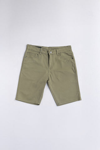 Men Shorts Straight Fit - Klassik JS-1/26 Straight Fit Olive Green
