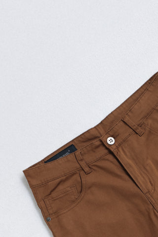 Men Shorts Straight Fit - Klassik JS-1/3 Straight Fit Brown