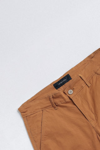 แจ็ค รัสเซล - กางเกงขาสั้นผู้ชาย - Klassik JS-217/YL ทรงสลิมฟิต สีเหลืองมัสตาร์ด