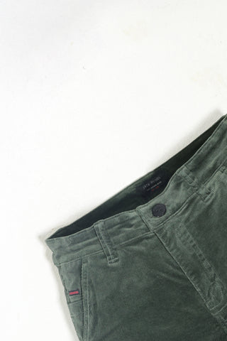 Jack Russel - Men Couduroy Shorts - Handwerk JS-222/GRN Slim Fit Green