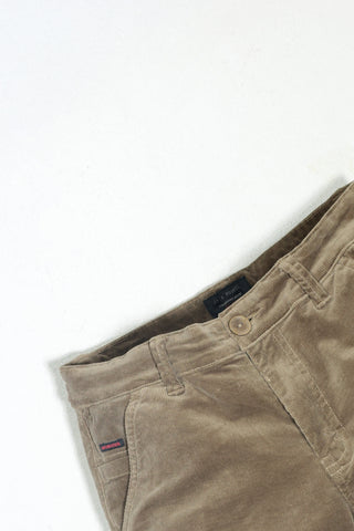 Jack Russel - Men Couduroy Shorts - Handwerk JS-222/LK Slim Fit Light Khaki
