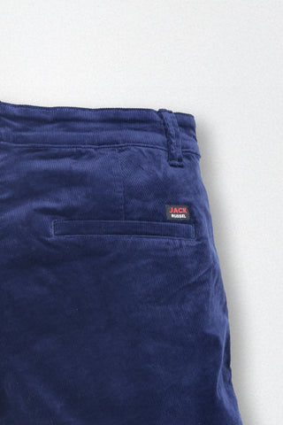 Jack Russel - Men Couduroy Shorts - Handwerk JS-222/NAVY Slim Fit Navy