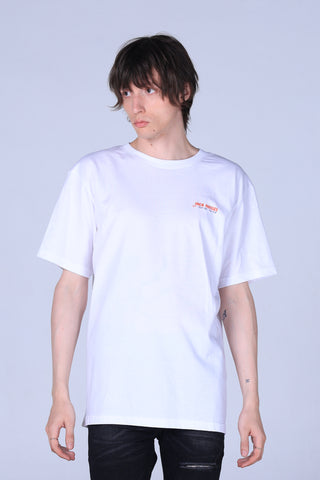 Jack Russel - เสื้อยืดผู้ชาย - Klassik TJ-OZ10/WH โอเวอร์ไซส์ ลายหมูป่า สีขาว