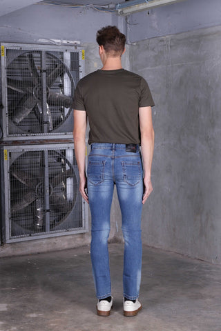 JACK RUSSEL กางเกงยีนส์ผู้ชาย ทรงกระบอกเล็กรุ่น J-652 Slim fit กางเกงยีนส์แจ็ครัสเซล Jack Russel Jeans