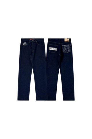 Jack Russel X Junji Ito - Unisex Jeans - Meisterwerk J-TOMIE Baggy Low Rise Wide Leg