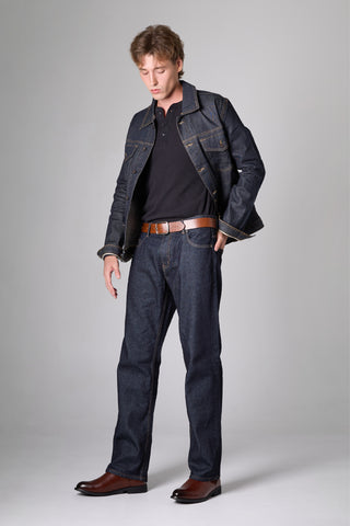 Jack Russel - Men Jeans - Klassik J-1190 Straight Fit Dark Blue