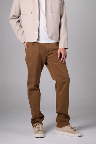 Jack Russel - Men Chino - Klassik J-1191/BW Straight Fit Brown