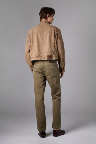 แจ็ค รัสเซล - กางเกงชิโน่ผู้ชาย - Klassik J-1191/GN ทรงกระบอกตรง สีเขียว